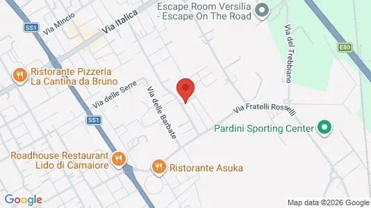 Apartments for rent i Camaiore - kort over placeringen