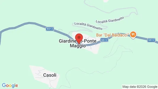 Apartments for rent i Bagni di Lucca - kort over placeringen