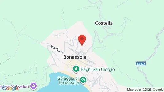 Apartments for rent i Bonassola - kort over placeringen