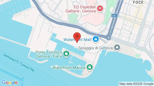 Apartments for rent i Genoa - kort over placeringen