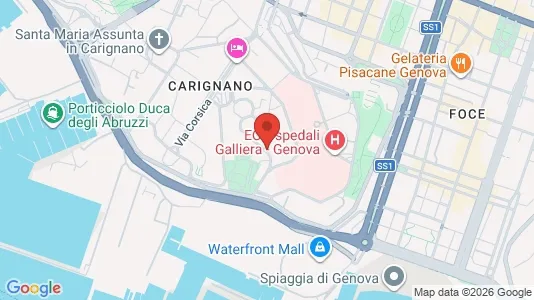 Apartments for rent i Genoa - kort over placeringen