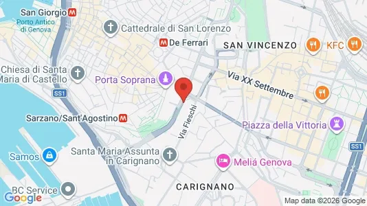Apartments for rent i Genoa - kort over placeringen
