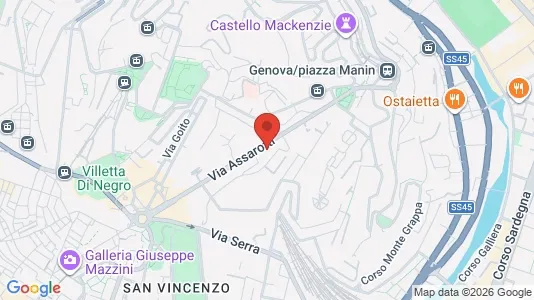 Apartments for rent i Genoa - kort over placeringen