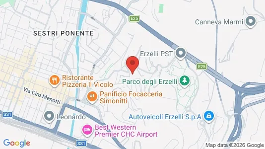 Apartments for rent i Genoa - kort over placeringen