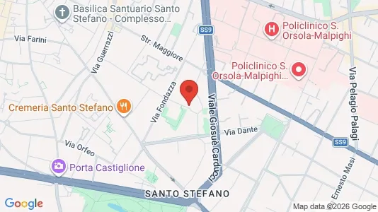 Apartments for rent i Bologna - kort over placeringen