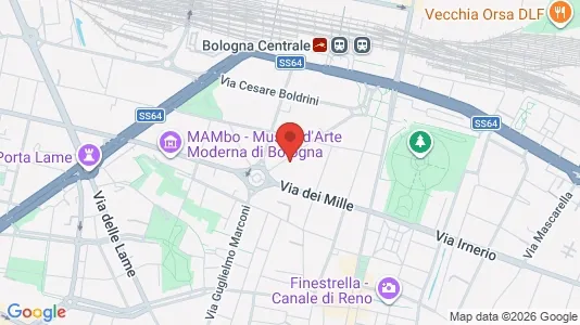 Apartments for rent i Bologna - kort over placeringen