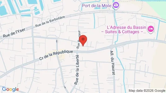 Apartments for rent i Arcachon - kort over placeringen