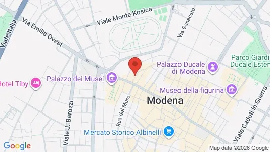 Apartments for rent i Modena - kort over placeringen