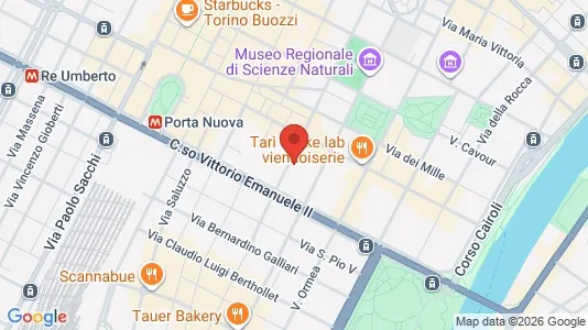 Apartments for rent i Turin - kort over placeringen