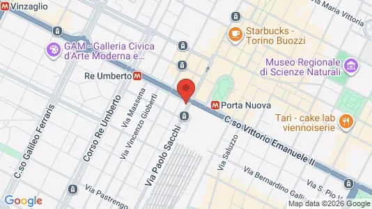 Apartments for rent i Turin - kort over placeringen