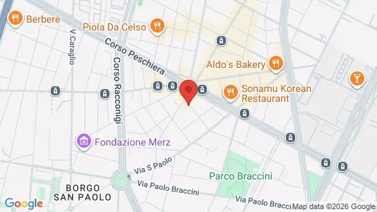 Apartments for rent i Turin - kort over placeringen