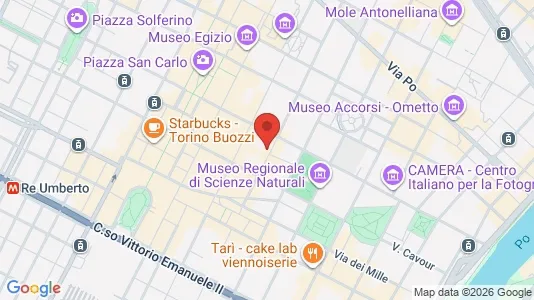 Apartments for rent i Turin - kort over placeringen