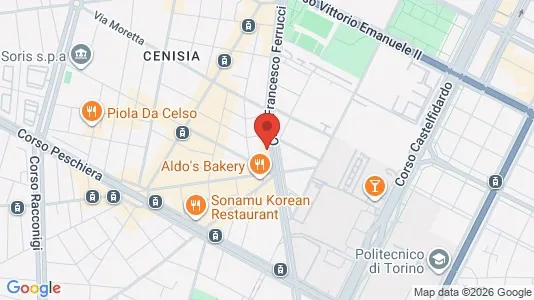 Apartments for rent i Turin - kort over placeringen