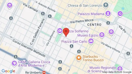 Apartments for rent i Turin - kort over placeringen