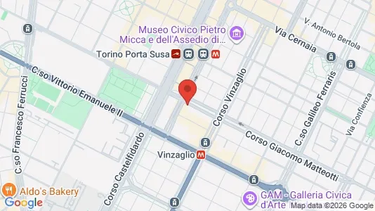 Apartments for rent i Turin - kort over placeringen