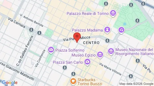 Apartments for rent i Turin - kort over placeringen