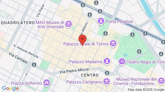 Apartments for rent i Turin - kort over placeringen