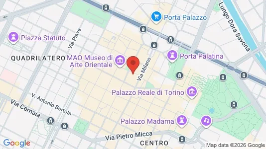 Apartments for rent i Turin - kort over placeringen