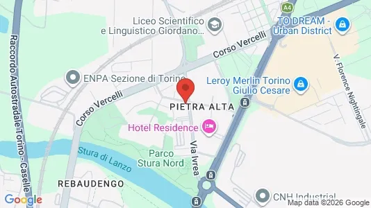 Apartments for rent i Turin - kort over placeringen
