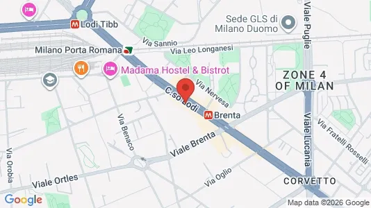 Apartments for rent i Milano Zona 5 - Vigentino, Chiaravalle, Gratosoglio - kort over placeringen