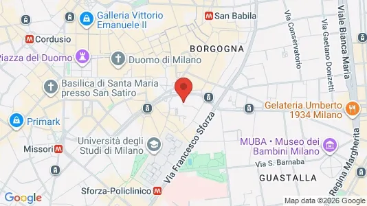 Apartments for rent i Milano Zona 1 - Centro storico - kort over placeringen