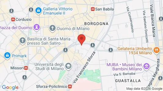 Apartments for rent i Milano Zona 1 - Centro storico - kort over placeringen