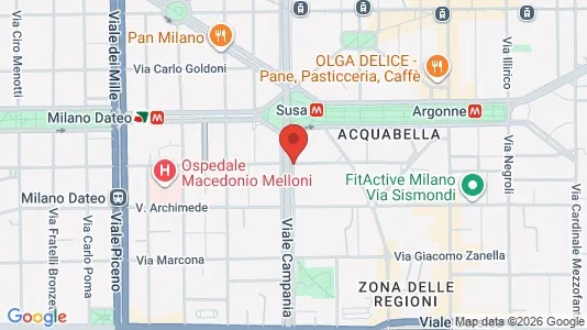 Apartments for rent i Milano Zona 3 - Porta Venezia, Città Studi, Lambrate - kort over placeringen