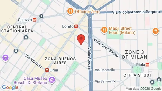 Apartments for rent i Milano Zona 3 - Porta Venezia, Città Studi, Lambrate - kort over placeringen