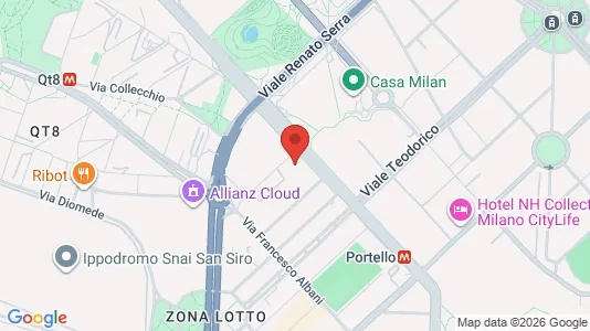 Apartments for rent i Milano Zona 7 - Baggio, De Angeli, San Siro - kort over placeringen