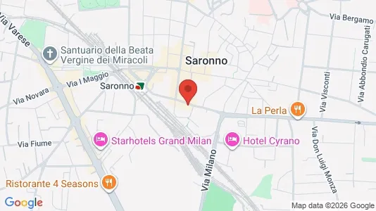 Apartments for rent i Saronno - kort over placeringen
