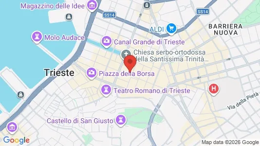Apartments for rent i Trieste - kort over placeringen
