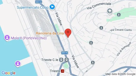Apartments for rent i Trieste - kort over placeringen