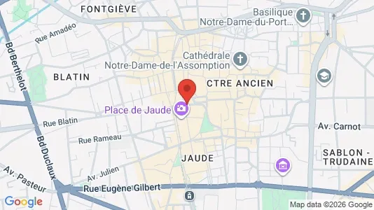 Apartments for rent i Clermont-Ferrand - kort over placeringen