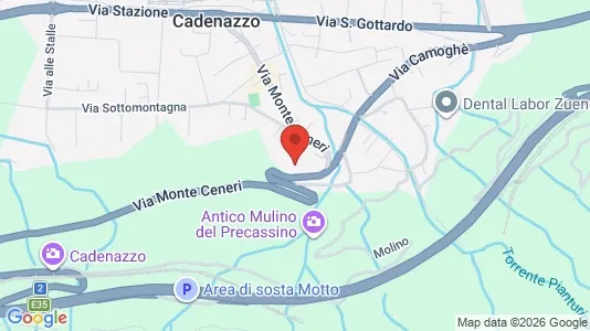 Apartments for rent i Bellinzona - kort over placeringen