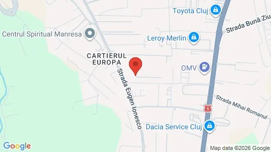 Apartments for rent i Cluj-Napoca - kort over placeringen