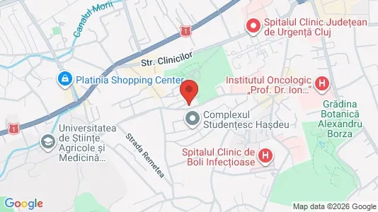 Apartments for rent i Cluj-Napoca - kort over placeringen