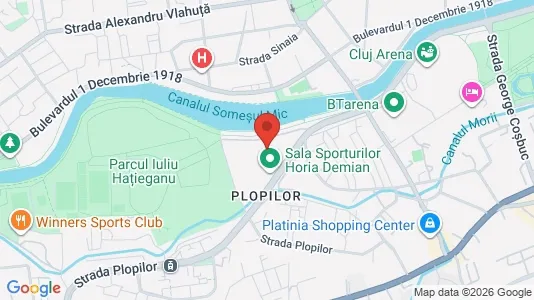 Apartments for rent i Cluj-Napoca - kort over placeringen