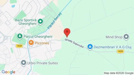 Apartments for rent i Cluj-Napoca - kort over placeringen