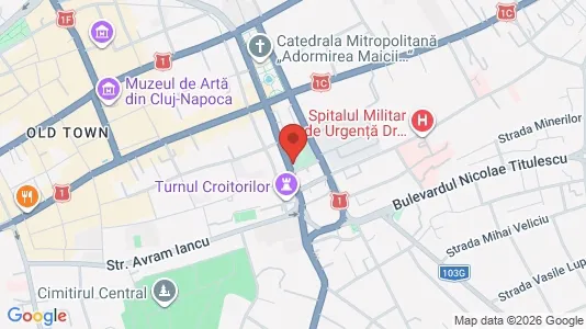 Apartments for rent i Cluj-Napoca - kort over placeringen