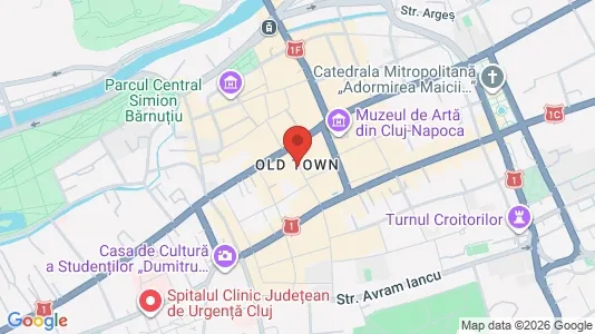 Apartments for rent i Cluj-Napoca - kort over placeringen