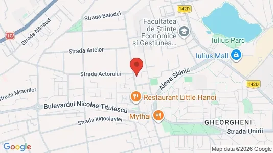Apartments for rent i Cluj-Napoca - kort over placeringen