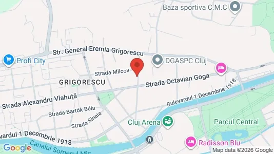 Apartments for rent i Cluj-Napoca - kort over placeringen