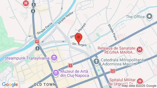 Apartments for rent i Cluj-Napoca - kort over placeringen