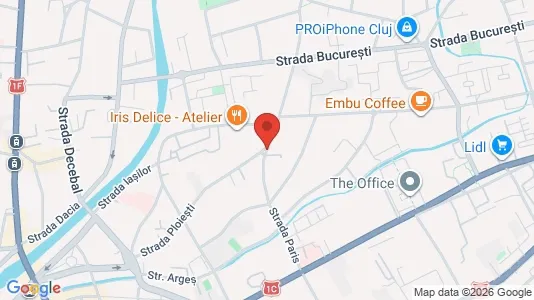 Apartments for rent i Cluj-Napoca - kort over placeringen