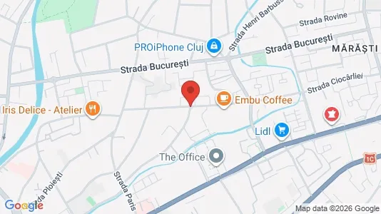 Apartments for rent i Cluj-Napoca - kort over placeringen