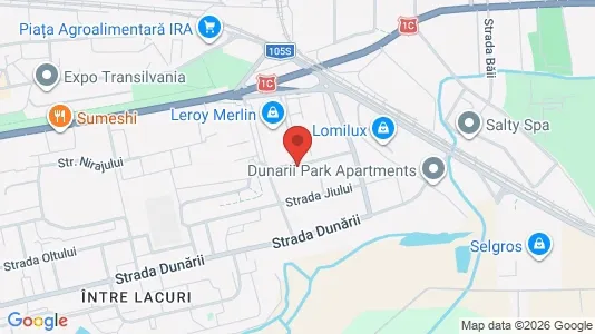 Apartments for rent i Cluj-Napoca - kort over placeringen