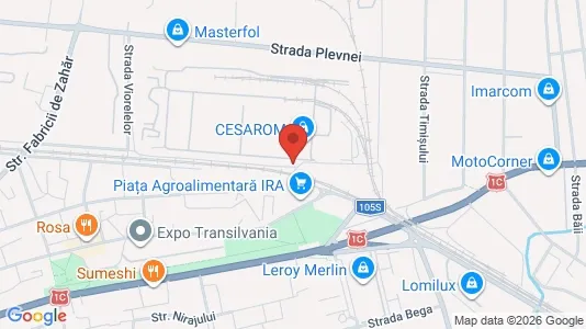 Apartments for rent i Cluj-Napoca - kort over placeringen