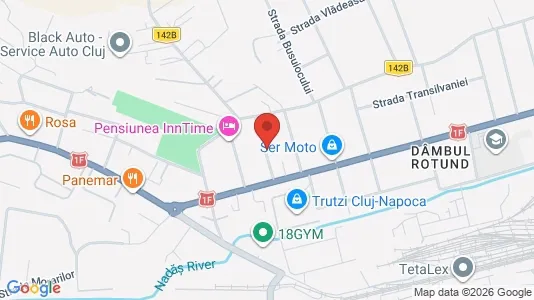 Apartments for rent i Cluj-Napoca - kort over placeringen