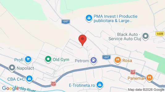 Apartments for rent i Baciu - kort over placeringen