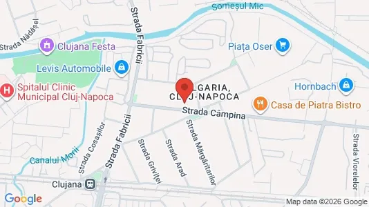 Apartments for rent i Cluj-Napoca - kort over placeringen
